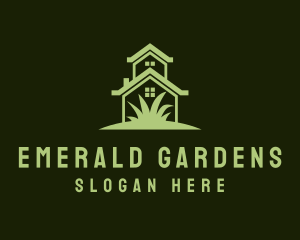 House Lawn Maintenance logo design