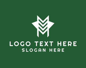 Scout - Military Unit Letter M logo design