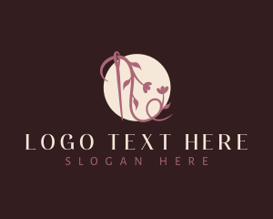 Alteration - Floral Needle Vine logo design