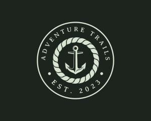 Marine Rope Anchor logo design