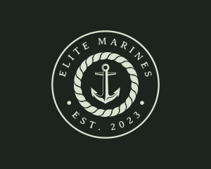 Marine Rope Anchor logo design