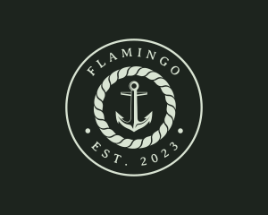 Harbor - Marine Rope Anchor logo design