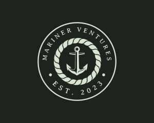 Marine Rope Anchor logo design