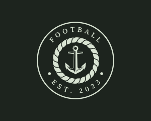 Boat - Marine Rope Anchor logo design