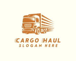 Orange Cargo Trucking logo design