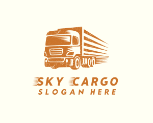 Orange Cargo Trucking logo design