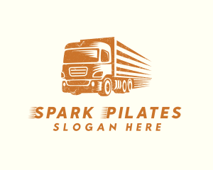 Roadie - Orange Cargo Trucking logo design