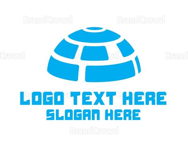 Blue Igloo Dome Logo