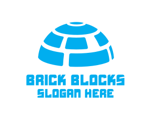 Blocks - Blue Igloo Dome logo design