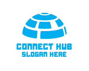 Blue Igloo Dome logo design