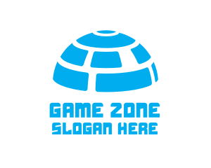 Blue Igloo Dome logo design