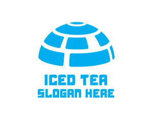 Blue Igloo Dome logo design