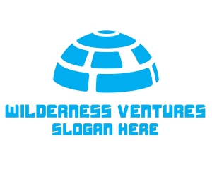 Blue Igloo Dome logo design