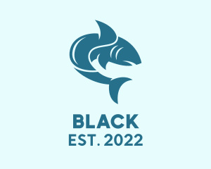 Seafood - Shark Surfing Clan logo design