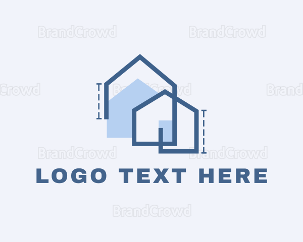 Blue Architect House Logo
