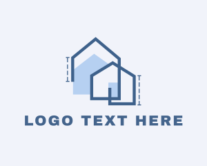 Architecture - Blue Architect House logo design
