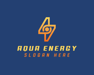 Energy Lightning Bolt logo design