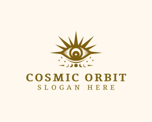 Moon Cosmic Eye logo design