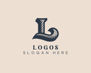 Elegant Swoosh Letter L logo design