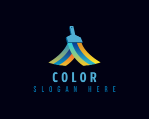 Contractor - Paint Brush Color logo design