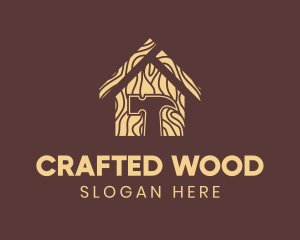 Wood House Hammer logo design