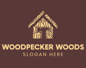 Wood House Hammer logo design