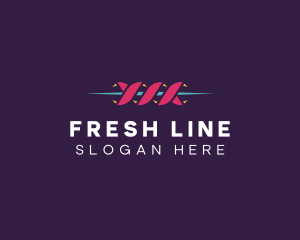 Line - Intersect Wave Line logo design