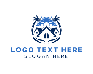 Lodging - Housing Beach Resort logo design