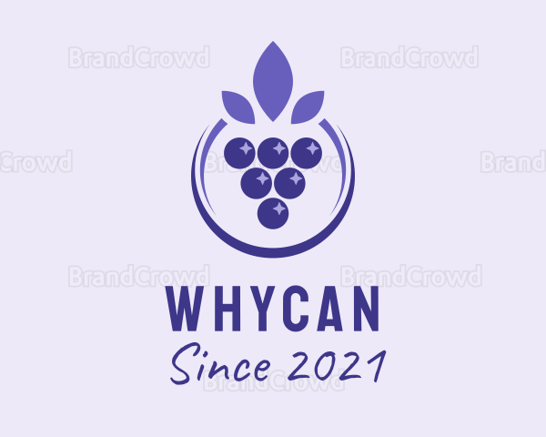 Violet Grape Fruit Logo
