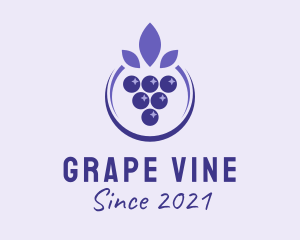 Grape - Violet Grape Fruit logo design
