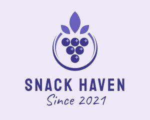 Violet Grape Fruit  logo design