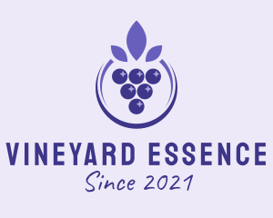 Violet Grape Fruit  logo design