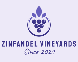 Violet Grape Fruit  logo design