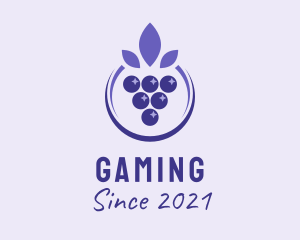 Wine - Violet Grape Fruit logo design