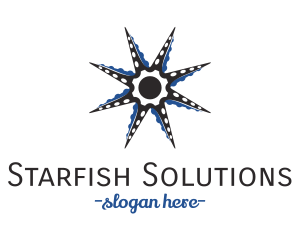 Marine Octopus Star logo design