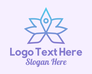 Lotus - Blue Lotus Yoga Spa logo design