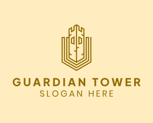 Castle Tower Fortress logo design