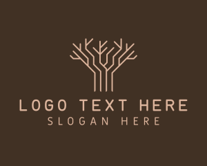 Eco Park - Natural Eco Tree logo design