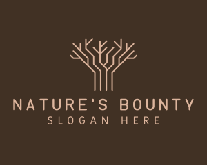 Natural Eco Tree logo design