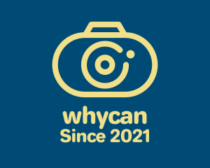 Camera App - Yellow Camera Outline logo design