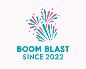 Explosive - Festive Celebration Fireworks logo design