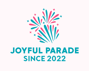 Parade - Festive Celebration Fireworks logo design