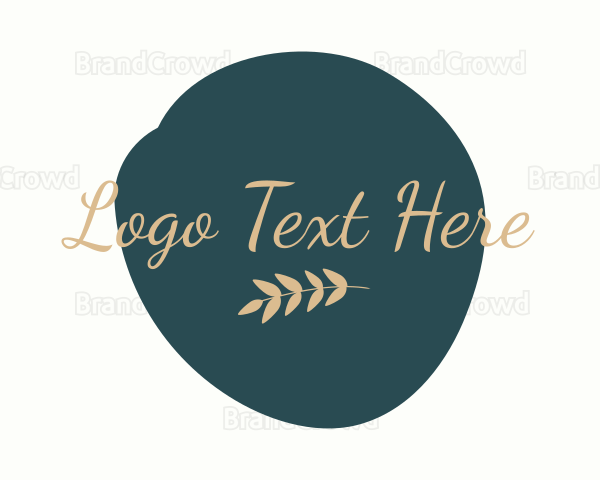 Elegant Wellness Leaves Logo