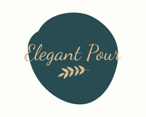 Elegant Wellness Leaves logo design