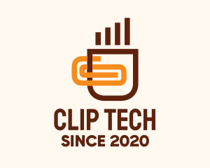 Clip - Coffee Cup Clip logo design