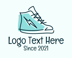 Electic - Thunder Sneaker Shoes logo design