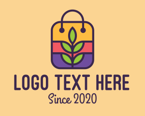 Online Store - Organic Grocery Bag logo design