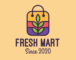 Grocery - Organic Grocery Bag logo design