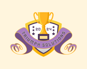 Championship Trophy Award logo design