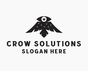 Eye Crow Bird logo design